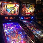 Pinball Machines in Game Room