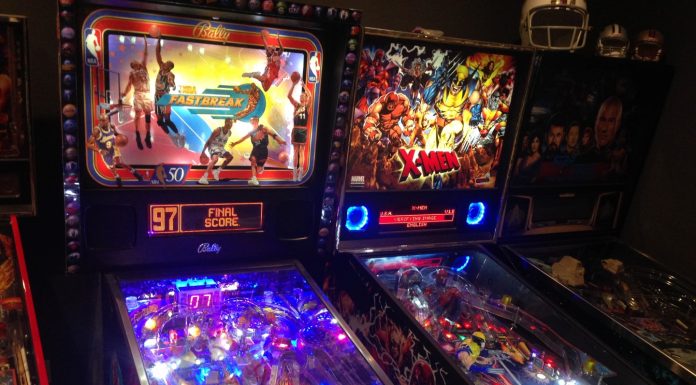 How to build a game room on a budget Pinball Machines in Game Room