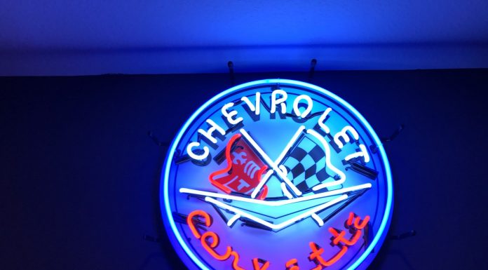 Corvette Neon Sign Corvette Neon Sign all lit up picture