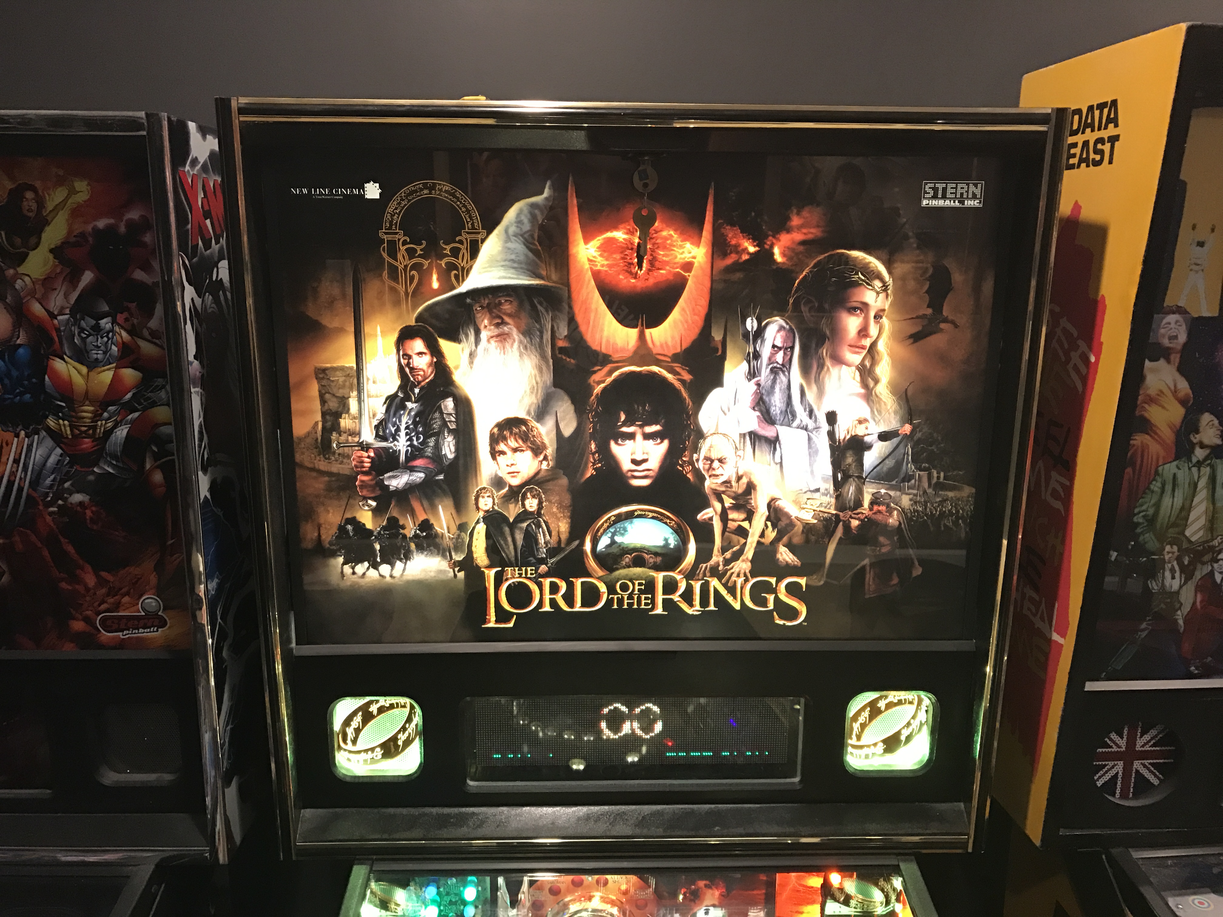 lord of the rings pinball backbox Game Room Info