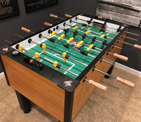 Foosball Table electronic sound system Tornado Foosball table with sound system added
