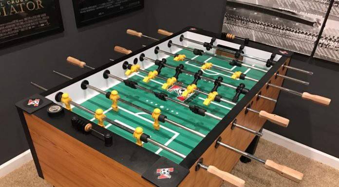 Foosball Table electronic sound system Tornado Foosball table with sound system added