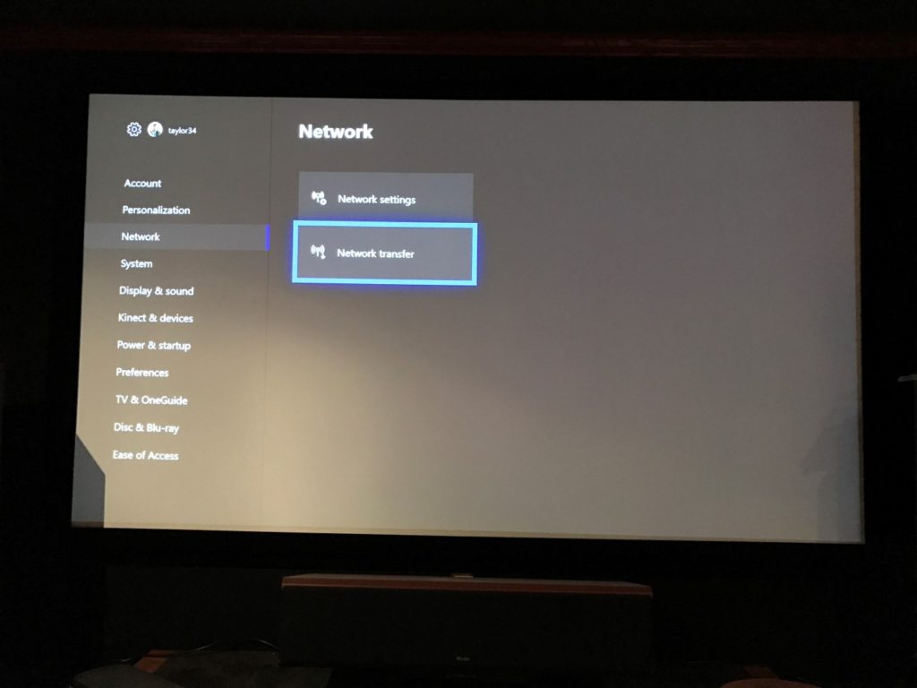 Xbox One Game Transfer Game Room Info