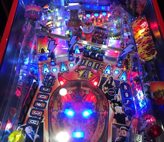 Buying a new pinball machine Stern AC/DC Premium New Pinball Machine