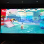 Super Mario Odyssey on projector
