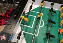 Converting your Foosball Table from Three Goalies to One Tornado Foosball converted from three goalies to one