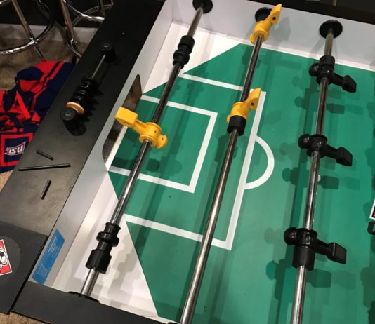 Converting your Foosball Table from Three Goalies to One Tornado Foosball converted from three goalies to one
