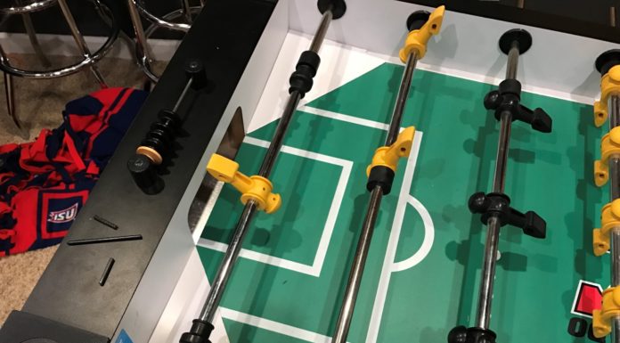 Converting your Foosball Table from Three Goalies to One Tornado Foosball converted from three goalies to one