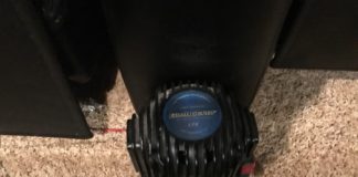 Buttkicker LFE Review Buttkicker LFE on mount