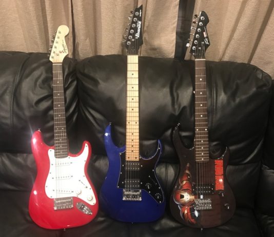Fender Squier Mini vs Ibanez Mikro vs Peavey Iron Man Guitar Showdown, The Best Electric Guitars for Kids Best three mini guitars