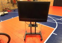 Portable Outdoor TV made easy Rolling portable TV stand