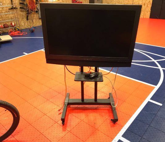 Portable Outdoor TV made easy Rolling portable TV stand