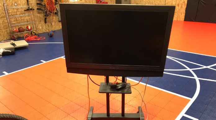 Portable Outdoor TV made easy Rolling portable TV stand