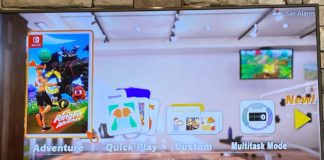 Ring Fit Adventure for Switch Review Ring Fit Adventure starting screen