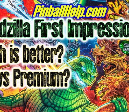 Godzilla Pro Vs Premium Pinball Machine
