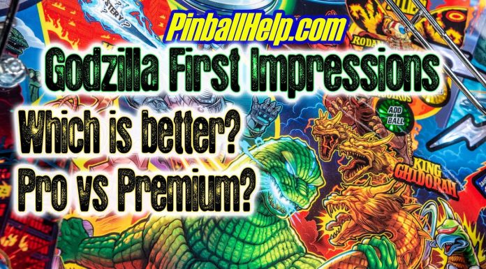 Godzilla Pro Vs Premium Pinball Machine